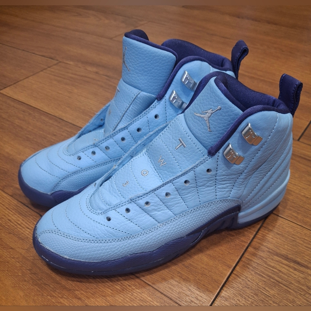 Jordan Light Blue and Navy Men's Shoes